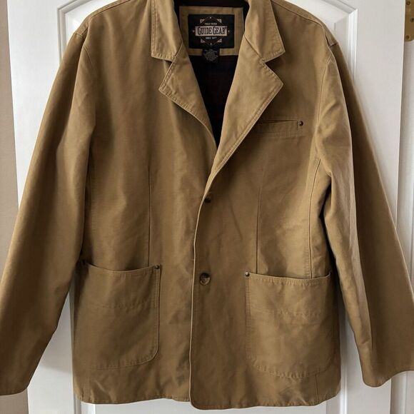 Barn Coat Jacket Mens 2XL Brown Canvas Flannel Lined Barn Vintage Chore - Picture 3 of 9